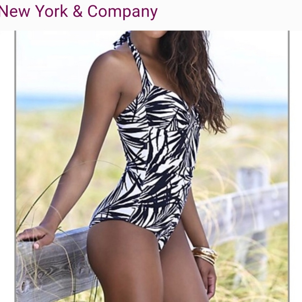 Black and White Swimsuit